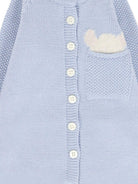 Tutina per neonato Gensami Kids azzurra con chiusura con bottoni TU-PEEKABOO-WE SKY BLUE GENSAMI 