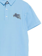 Polo per bambino Etro Kids azzurra con dettaglio logo GY8P01 Z0022 673 ETRO KIDS 
