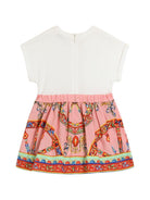 Abito per neonata Dolce & Gabbana Kids multicolore con stampa Carretto Siciliano L2JDAU G7P5S S9000 DOLCE & GABBANA KIDS 