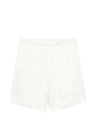 Shorts plissettati per bambina Alberta Ferretti Kids gialli con dettagli a pieghe R1G400 7141 0035 ALBERTA FERRETTI KIDS 