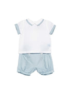 Completo t-shirt e shorts per neonato La Stupenderia multicolore con colletto classico 2CCCT61 D13 LA STUPENDERIA KIDS 