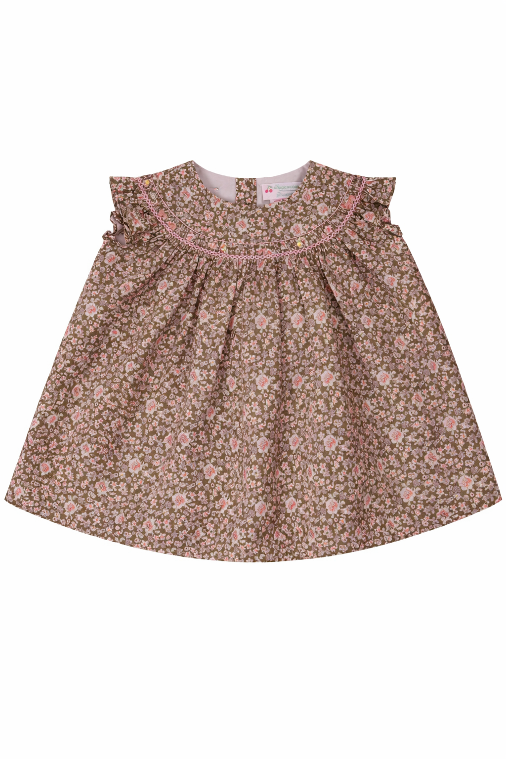 Abito per neonata Bonpoint multicolore con stampa floreale all-over S06XDRW00002 542 BONPOINT 