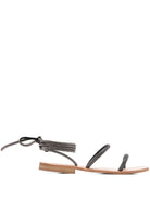 Sandali da donna MC2 Saint Barth nero con laccio alla caviglia WRSA001 00073H MC2 ST. BARTH 