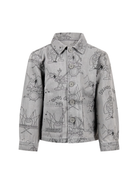 Giacca per bambino Stella McCartney Kids grigia con stampa grafica Bugs TY2P27 Z3544 909NE STELLA McCARTNEY KIDS 