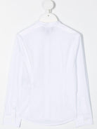 Camicia per bambino Emporio Armani Kids bianca con pettorina plissettata 6H4CJ8 4N3GZ 0100 EMPORIO ARMANI KIDS 