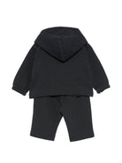 Tutina per neonato Emporio Armani Kids blu scuro con cappuccio classico EB001479 AF20698 UB118 EMPORIO ARMANI KIDS 