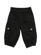 Pantaloni per neonato John Richmond Junior neri con tasca cargo RIP26127PA BLACK JOHN RICHMOND KIDS 