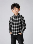 Camicia per bambino Givenchy Kids multicolore con design a quadri H31393 N70 GIVENCHY KIDS 