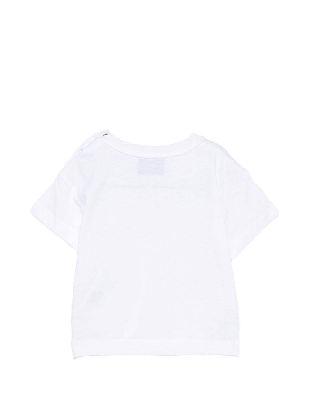 T-shirt per neonati Givenchy Kids bianca con logo sul davanti H31379 10P GIVENCHY KIDS 