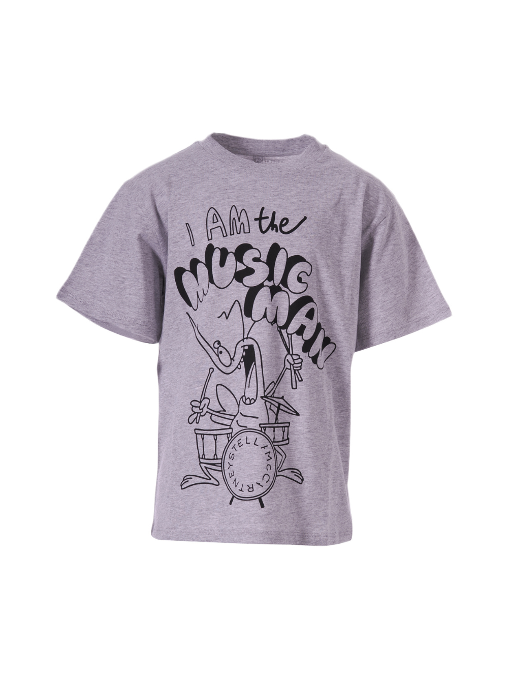 T-shirt per bambino Stella McCartney Kids grigio con con scritta grafica sul davanti TY8P51 Z0434 807 STELLA McCARTNEY KIDS 