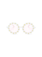 Occhiali per bambina Monnalisa bianco con decorazione a fiori 39G019 7093 0190 MONNALISA KIDS 