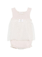 Body per neonata Paz Rodriguez beige con motivo a pois 020-123499 79 PaZ RODRIGUEZ KIDS 