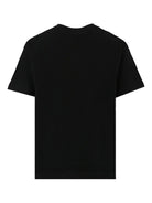 T-shirt per bambina MSGM Kids nera con strass F5MSJGTH154 110 MSGM KIDS 