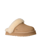 Ciabatte Disquette per bambina Ugg Kids beige con collarino in montone 1171199K SAN UGG KIDS 