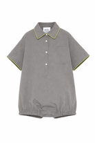 Salopette per bambina Douuod Kids grigia con taschino sul petto DYAA01 P0589 907 DOUUOD KIDS 