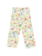 Pantaloni per bambina Stella McCartney Kids multicolore con stampa floreale TZ6A40 Z3891 999MC STELLA McCARTNEY KIDS 