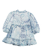 Abito per neonata Etro Kids azzurro con motivo paisley GX1020 K0244 638BL ETRO KIDS 
