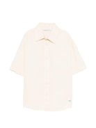 Camicia per bambino Paolo Pecora Kids beige con colletto classico PP4301 SABBIA PAOLO PECORA KIDS 