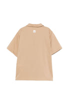 Camicia per bambino Paolo Pecora Kids beige con taschino anteriore PP4332 KEIGE PAOLO PECORA KIDS 