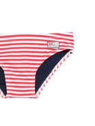 Slip da bagno per bambino MC2 Saint Barth Kids rosso con motivo a righe BIL0001 04133L MC2 ST. BARTH KIDS 