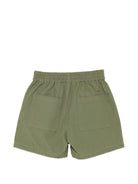 Shorts per neonato Moschino Kids verde con dettaglio Teddy Bear MUQ01NLLA14 30037 MOSCHINO KIDS 