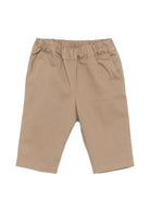 Pantaloni per neonato Douuod Kids marroni con due tasche posteriori con patta DZ6060 G0073 343 DOUUOD KIDS 