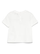 T-shirt per neonato Emporio Armani Kids bianca con logo aquila sul davanti EB000419 AF15013 M0134 EMPORIO ARMANI KIDS 