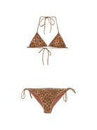 Costume per donna MC2 Saint Barth marrone con stampa animalier leopardata LVY0002 00091L MC2 ST. BARTH 