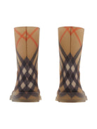Stivali per la pioggia Marsh per bambini Burberry Kids beige con motivo vintage check 8110066 B9368 BURBERRY KIDS 