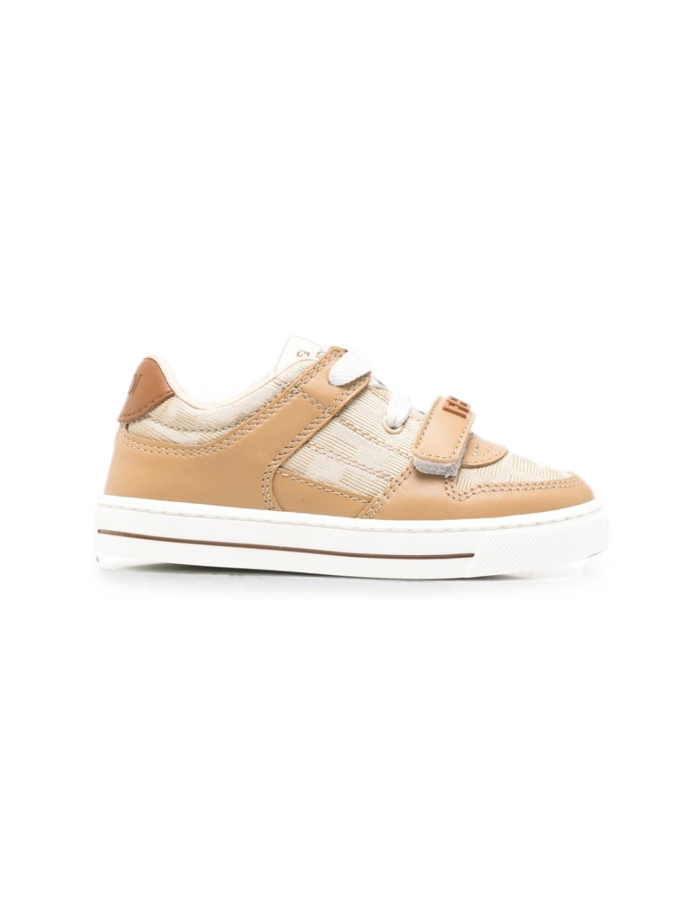 Sneakers per bambino Fendi Kids beige con motivo monogramma FF JMR475 AHGY F1R7K FENDI KIDS 