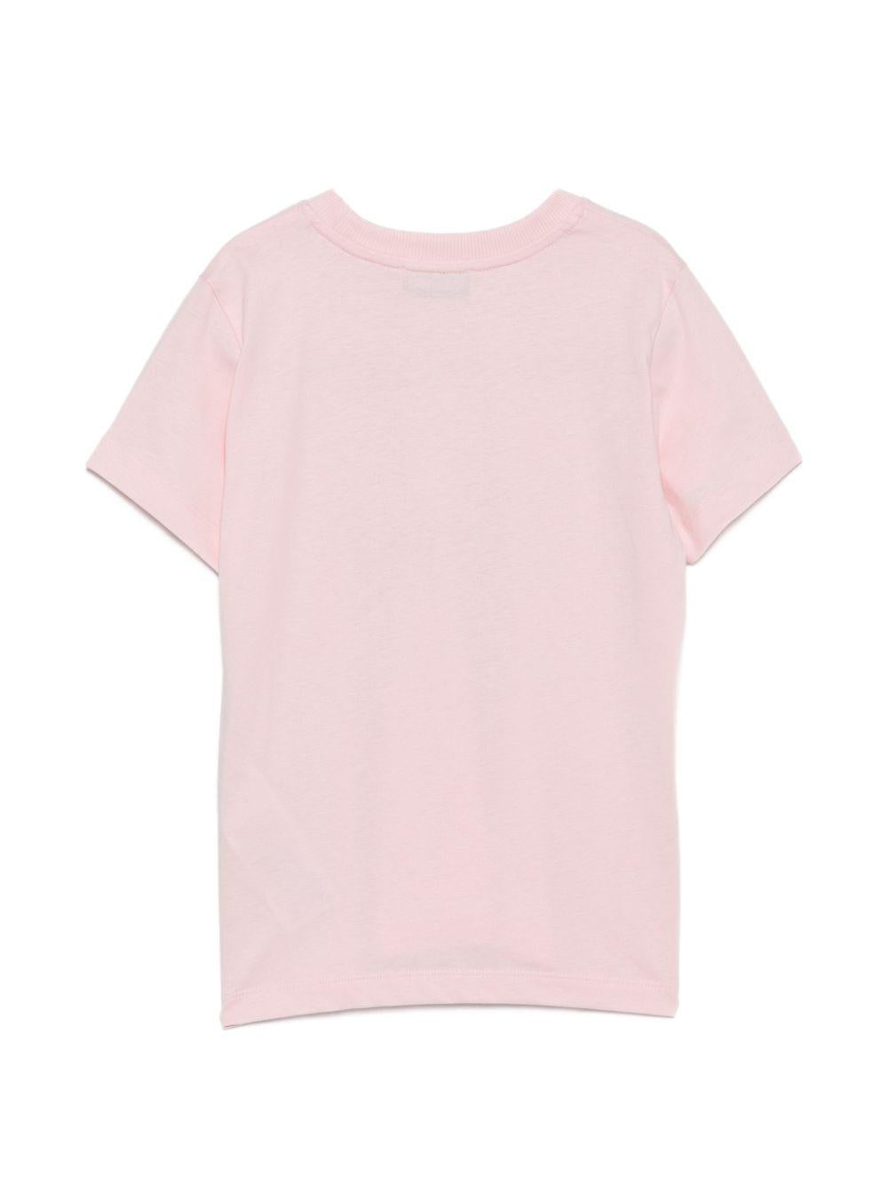 T-shirt per bambina Moschino Kids rosa con motivo Teddy Bear HUM05XLAA20 50209 MOSCHINO KIDS 
