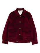Giacca per bambino Eleventy Kids rosso con bottoni EX2P57 V0163 530 ELEVENTY KIDS 