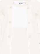 Pigiama per neonato Boss Kidswear beige con chiusura con bottoni J53046 21K BOSS KIDS 