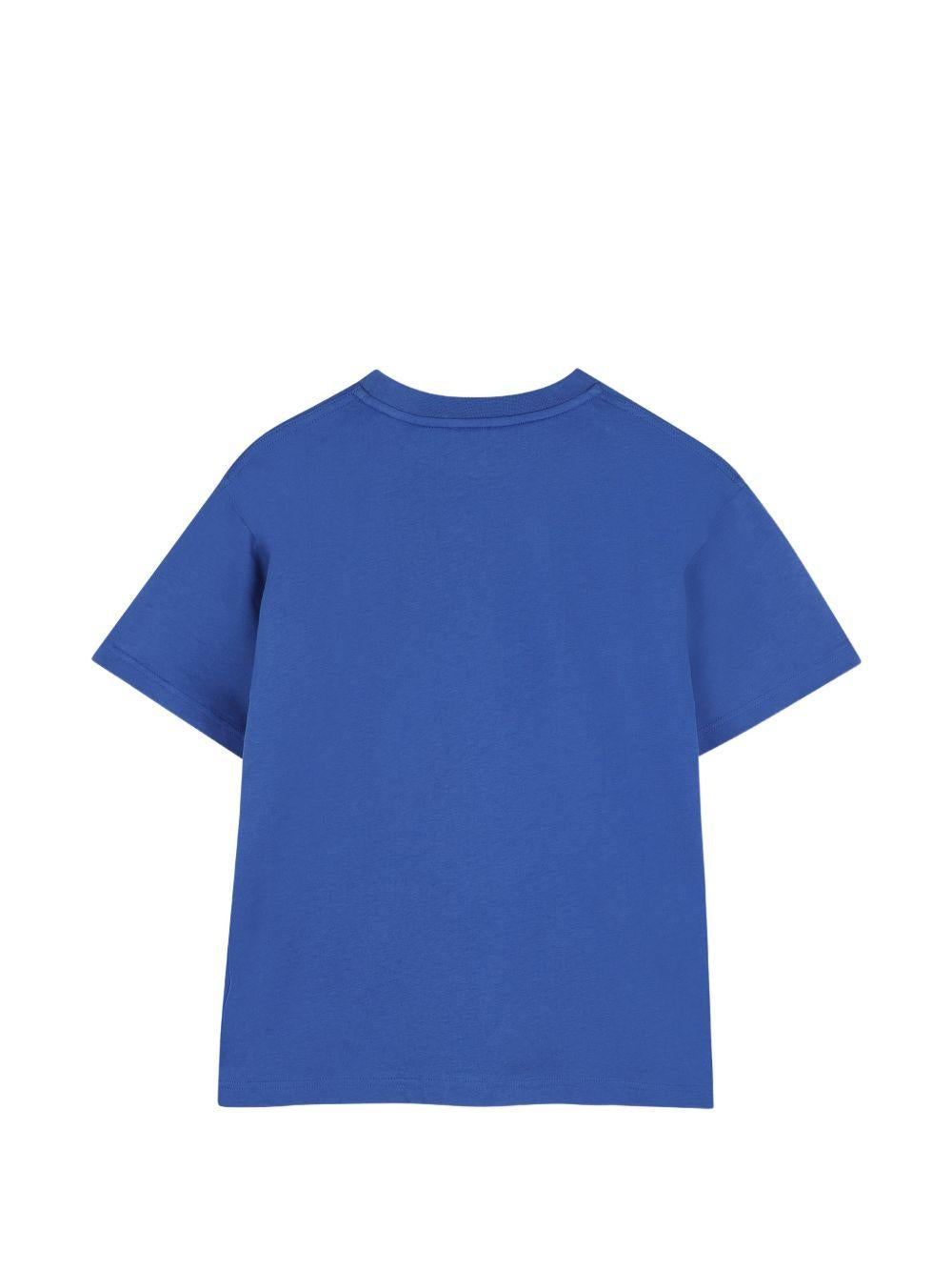 T-shirt per bambini Givenchy Kids blu con stampa logo sul davanti H31345 865 GIVENCHY KIDS 