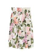Gonna per bambina Dolce & Gabbana Kids bianca con stampa a fiori L55I83 HS5T6 HA5XG DOLCE & GABBANA KIDS 