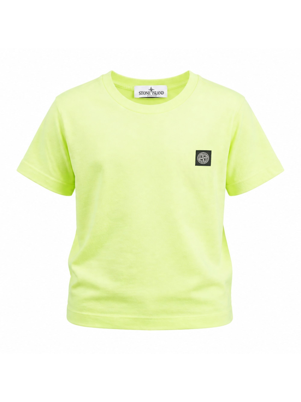 T-shirt per bambino Stone Island Junior verde con patch logo L1S162100002S0047 V005F STONE ISLAND KIDS 