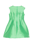 Abito per bambina Elie Saab Junior verde con decorazioni sulle spalle EFAB114TS0807 GRN ElIE SAAB KIDS 