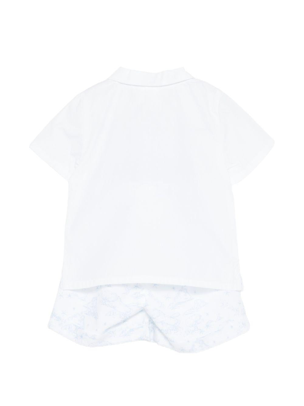 Set camicia e shorts per neonato Givenchy Kids multicolore con colletto H31262 N48 GIVENCHY KIDS 