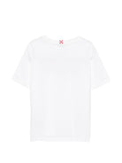 T-shirt per bambino MC2 Saint Barth Kids bianca con stampa grafica logo DNV0001 02355L MC2 ST. BARTH KIDS 