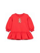 Abito per neonata Moschino Kids rosso con motivo Teddy Bear MAV0CWLDA63 50109 MOSCHINO KIDS 
