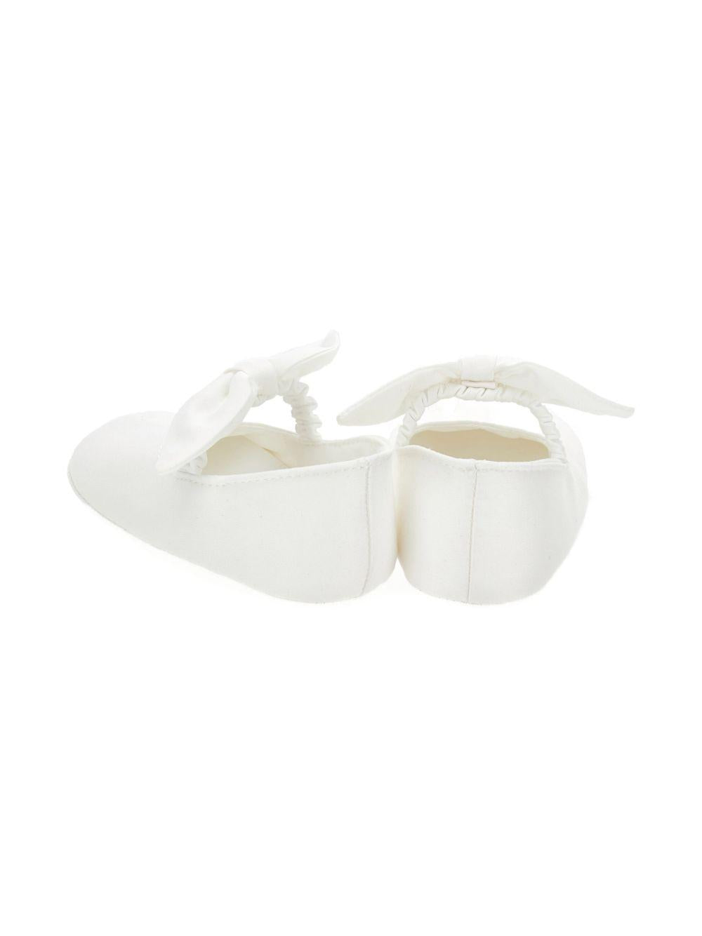 Ballerine per neonata Monnalisa bianco con fiocco 73F005 6135 0001 MONNALISA 