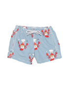 Costume da bagno per bambino MC2 Saint Barth Kids azzurro con stampa aragosta JEA0001 00073L MC2 ST. BARTH KIDS 