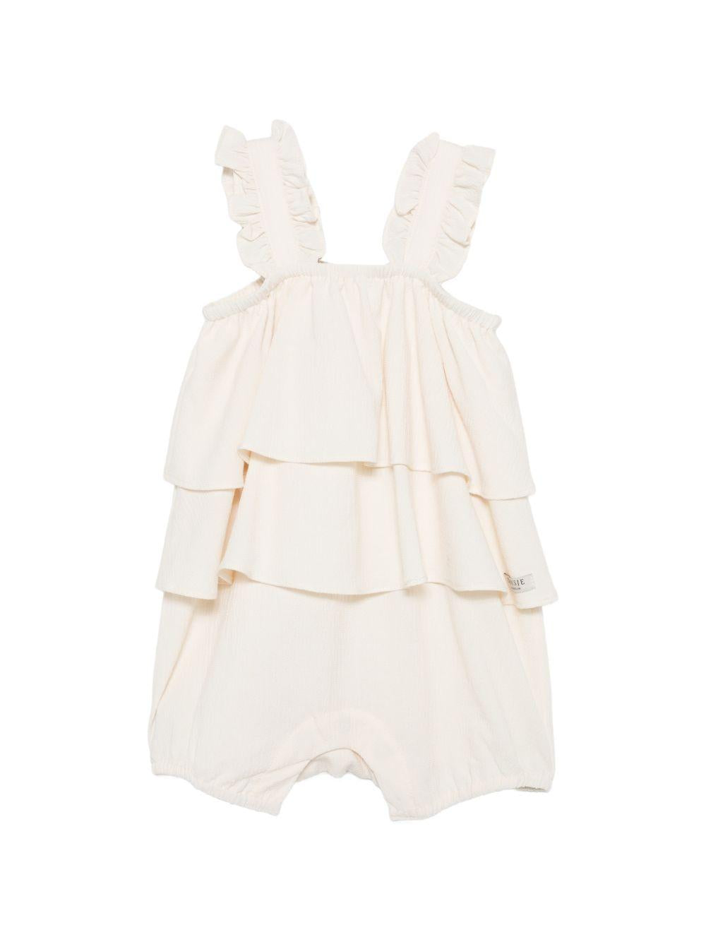 Tutina per neonata Donsje beige con design a strati 3044900 00003 DONSJE KIDS 