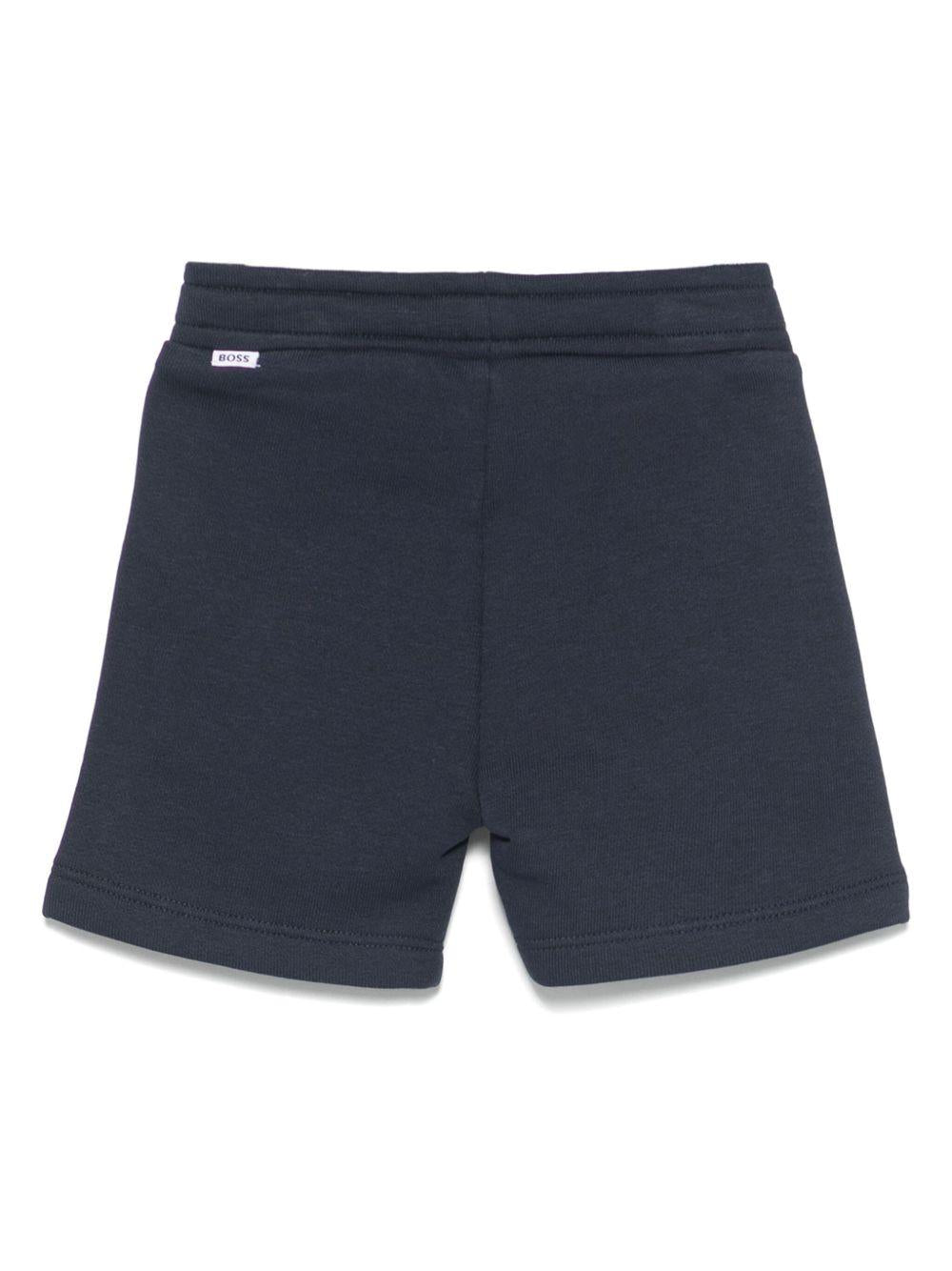 Bermuda per neonato Boss Kidswear blu con stampa con logo J52086 849 BOSS KIDS 