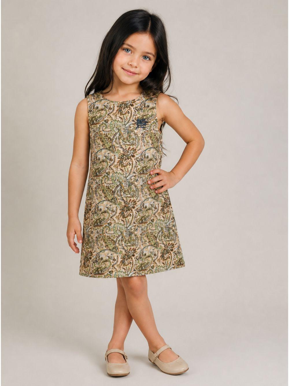 Abito per bambina Etro Kids multicolore con stampa paisley jacquard GZ1A22 U0284 107MC ETRO KIDS 