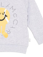 Felpa per neonato Stella McCartney Kids grigio con logo sul davanti TY4580 Z0499 807 STELLA McCARTNEY KIDS 