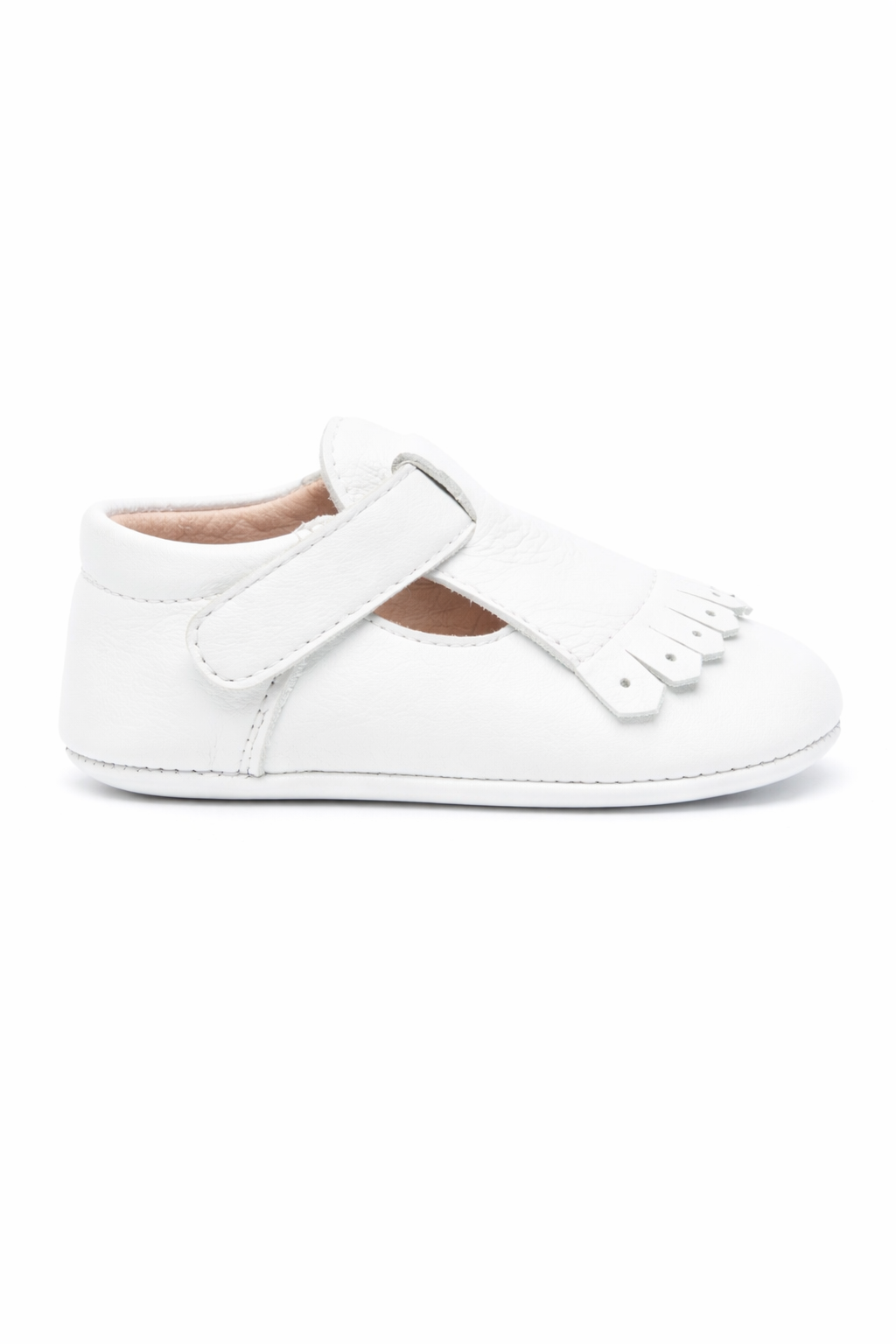 Scarpe primi passi per neonata Eli1957 bianco con soletta in pelle con logo 10028AL BLANCO Eli Kids 