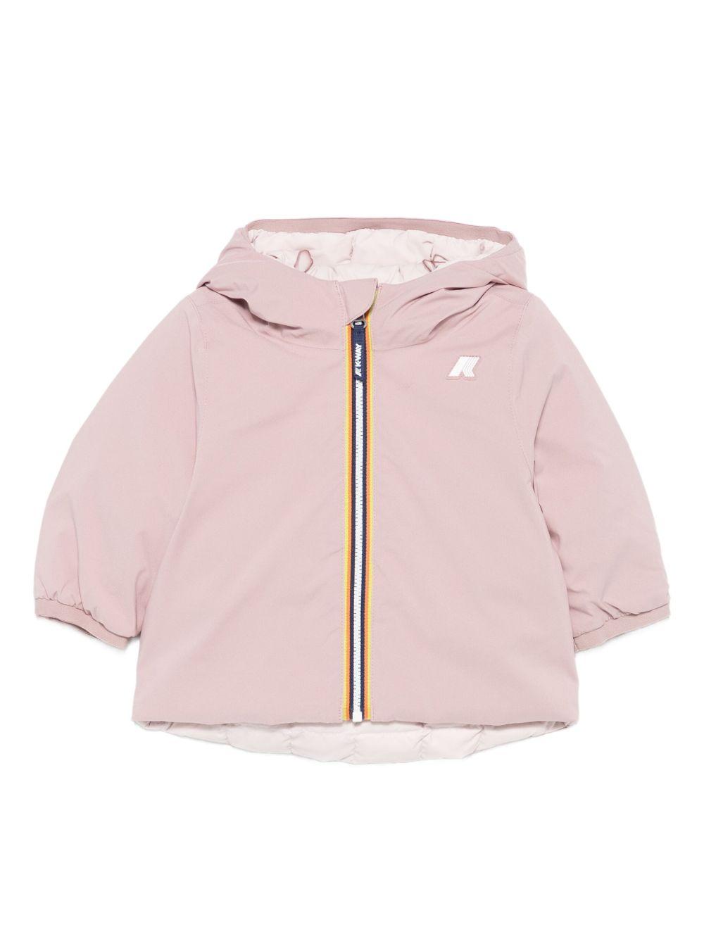 Giubbino per neonata K-Way Kids rosa con design reversibile K7132PW B3C K-WAY KIDS 
