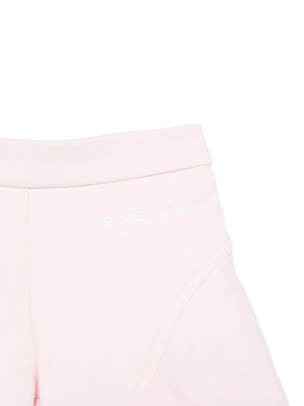 Shorts per neonata Givenchy Kids rosa con vita elasticizzata H31183 44Z GIVENCHY KIDS 
