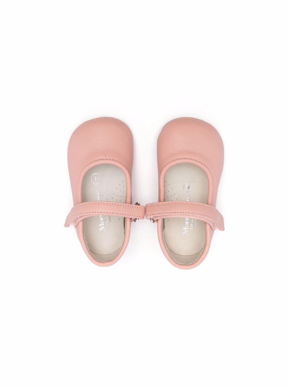 Ballerine per neonata Andrea Montelpare rosa con chiusura a strappo MT951 CIPRIA MONTELPARE TRADITION KIDS 